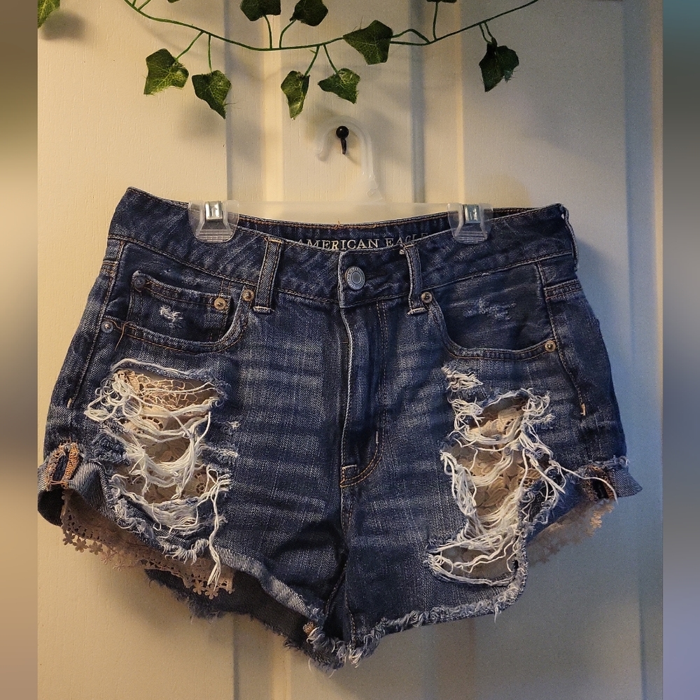 American Eagle Outfitters, High Rise Festival Jean Shorts